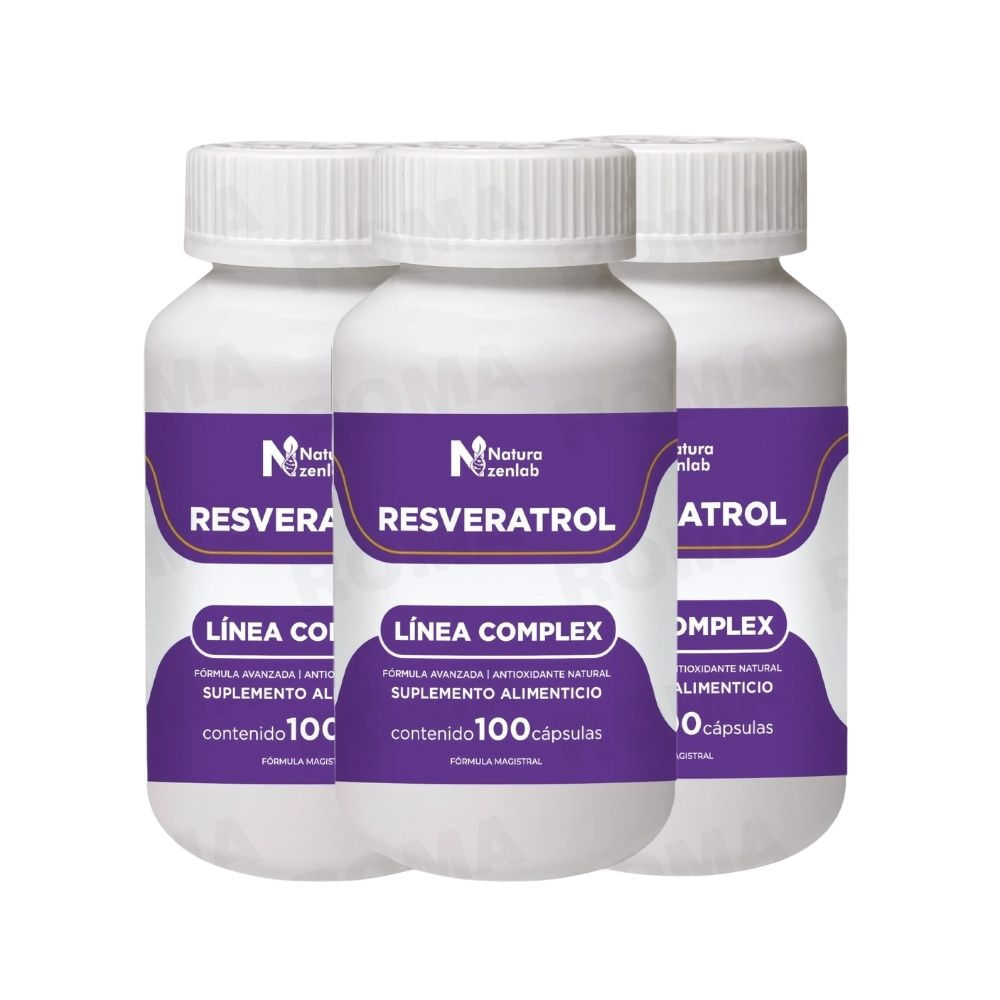 PACK 3 RESVERATROL COMPLEX 1200MG ZENLAB
