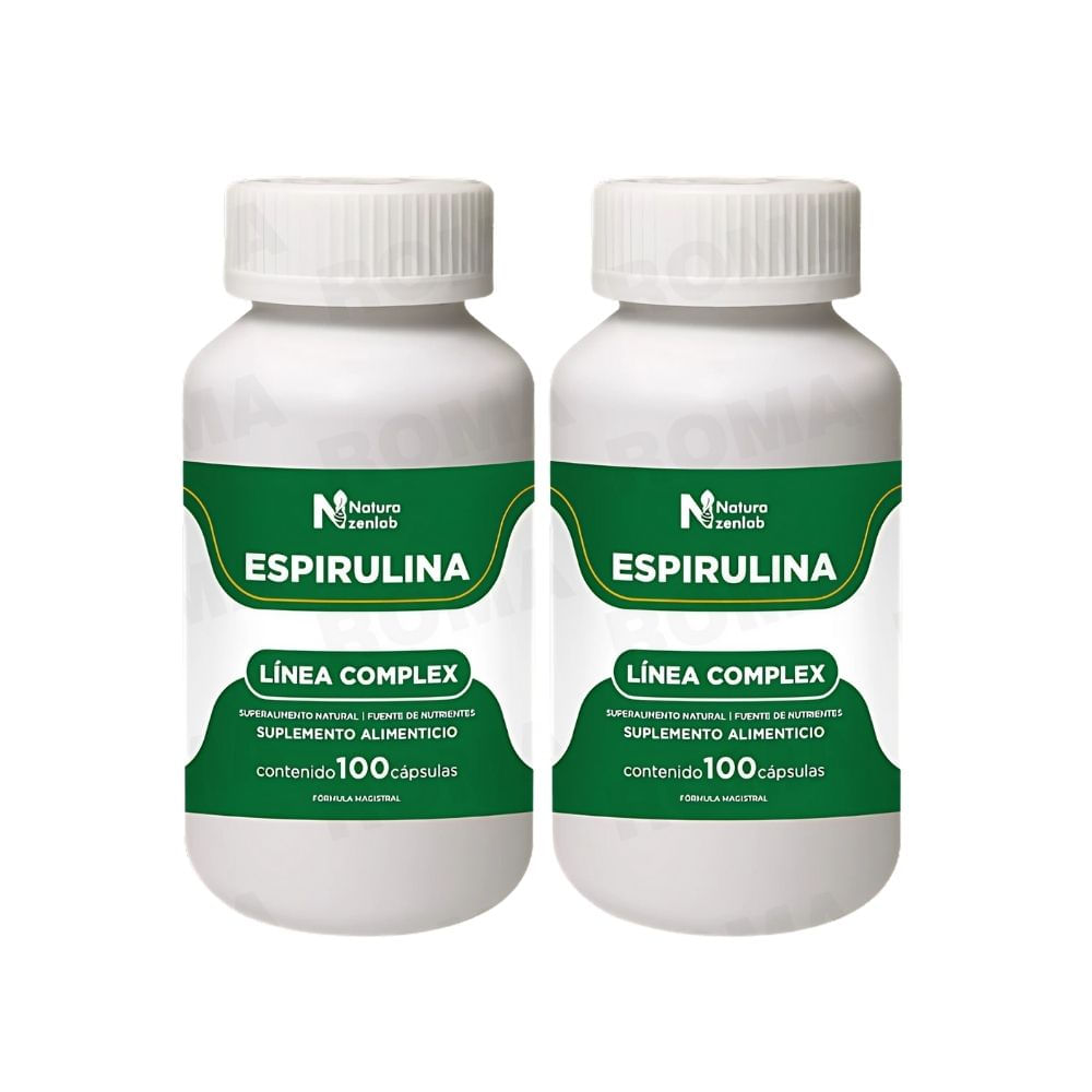 PACK 2 ESPIRULINA COMPLEX 800MG ZENLAB