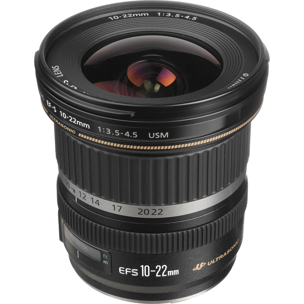 Lente Canon EF-S 10-22mm f/3.5-4.5 USM - Montura EF-S, Formato APS-C, Rango de Apertura f/3.5 a f/2