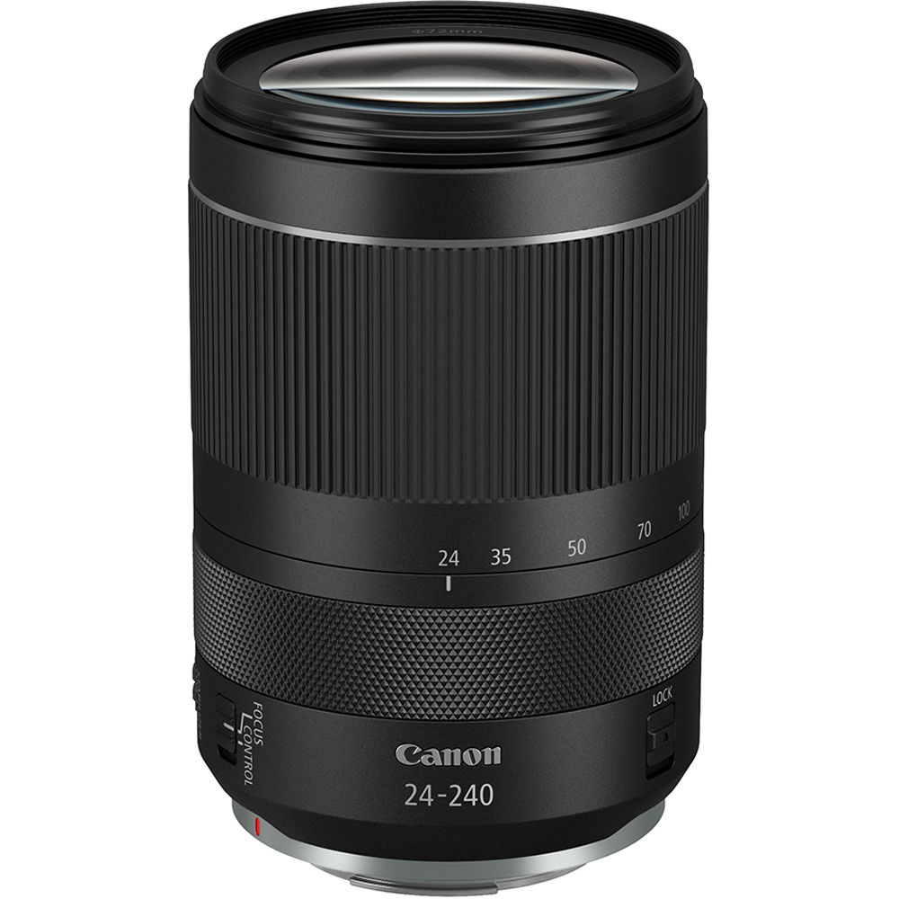 Lente Canon RF 24-240mm f/4-6.3 IS USM - Montura RF, Formato Full-Frame, Sistema AF Nano USM, Estab