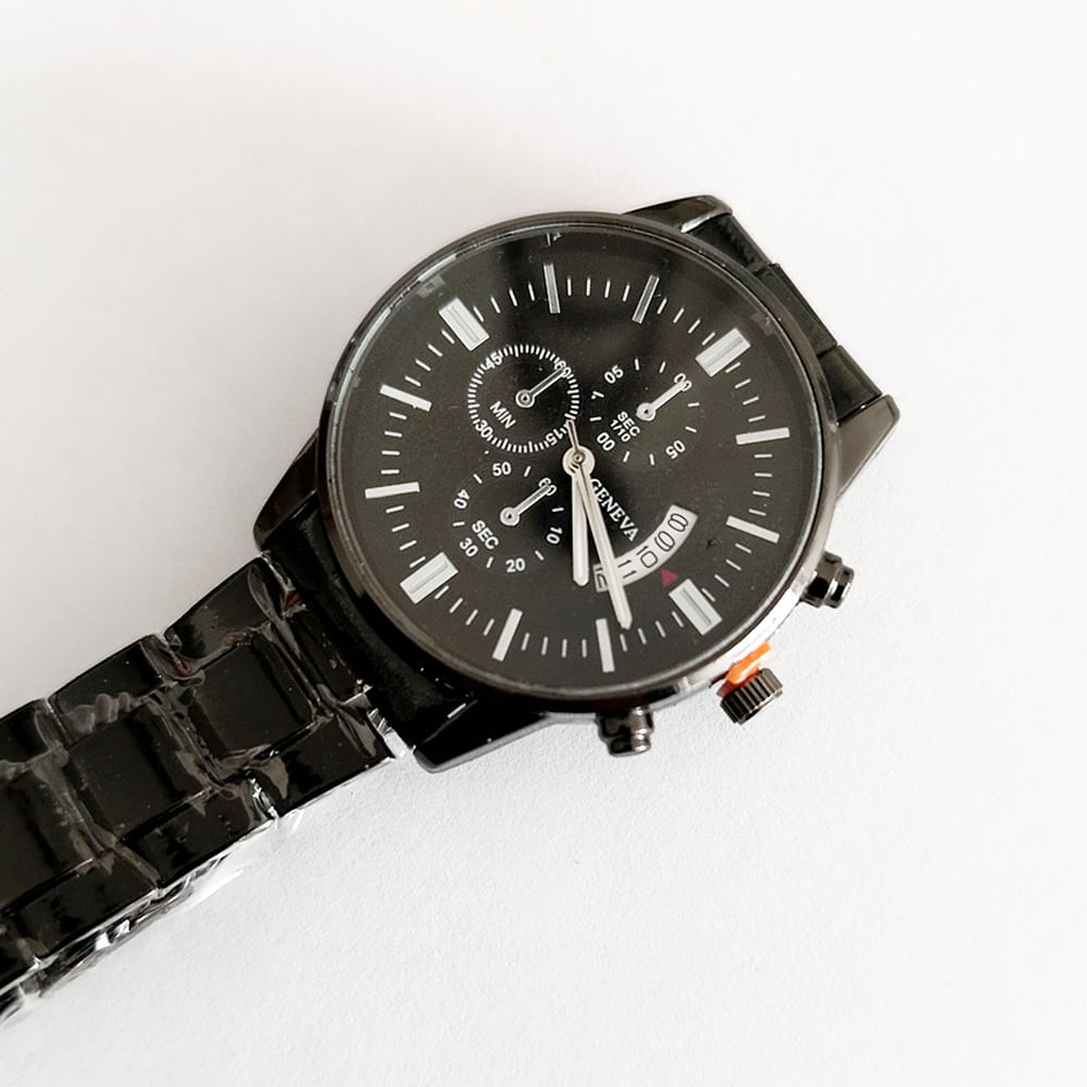 Reloj de pulsera a pilas de acero inoxidable