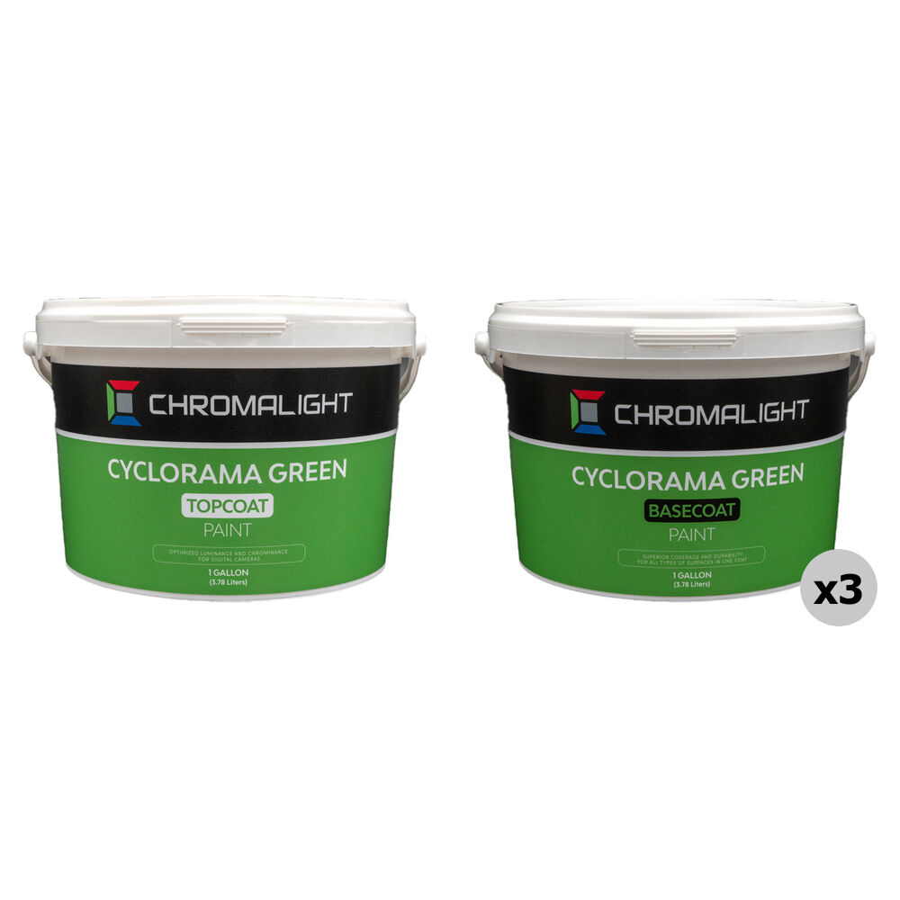 ChromaLight Cyclorama Green Basecoat and Topcoat Paint Kit