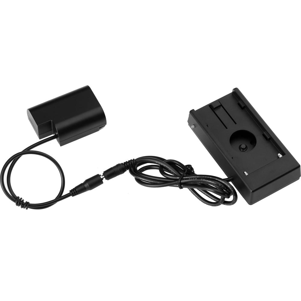 Placa de Batería L-Series DigitalFoto Solution Limited para Batería Falsa DMW-DCC12 con Cable Recto