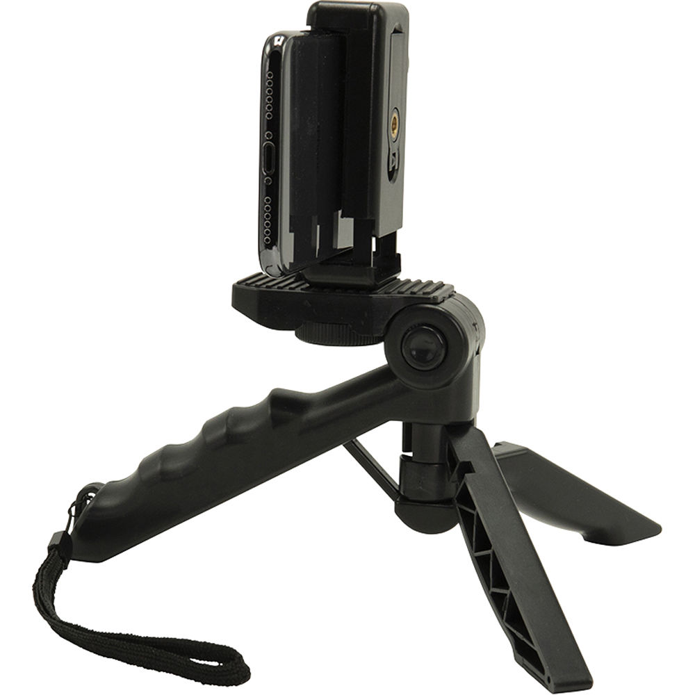 Trípode Mini Pistol Grip para Cámaras Compactas y Smartphones - Estabilidad y Almacenamiento Fácil