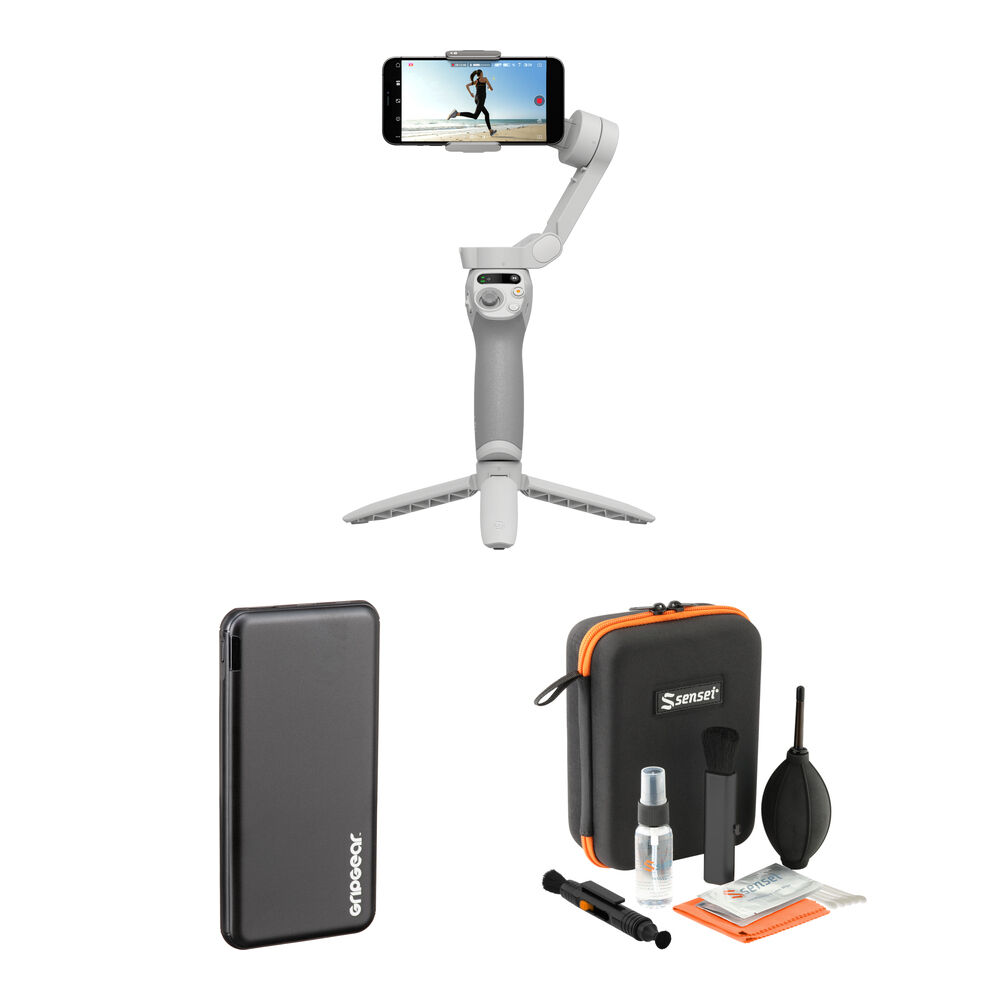Kit de Accesorios DJI Osmo Mobile SE Gimbal para Smartphone con Power Bank de Carga Rápida, Cable J