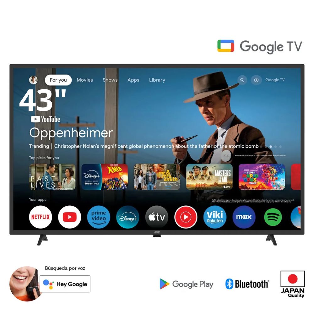 Televisor JVC Smart FHD 43 Google TV LT-43KM348 Android