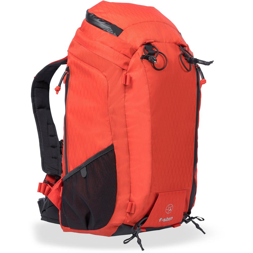 Mochila de Viaje y Aventura f-stop AJNA DuraDiamond (Rojo Magma, 37L) - Compatible con Inserto de B