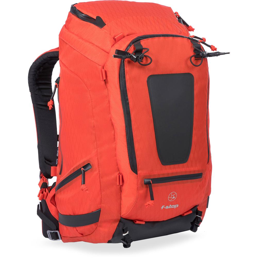 Mochila de Viaje y Aventura f-stop TILOPA 50L DuraDiamond (Rojo Magma) - Capacidad de 50 Litros, Ma