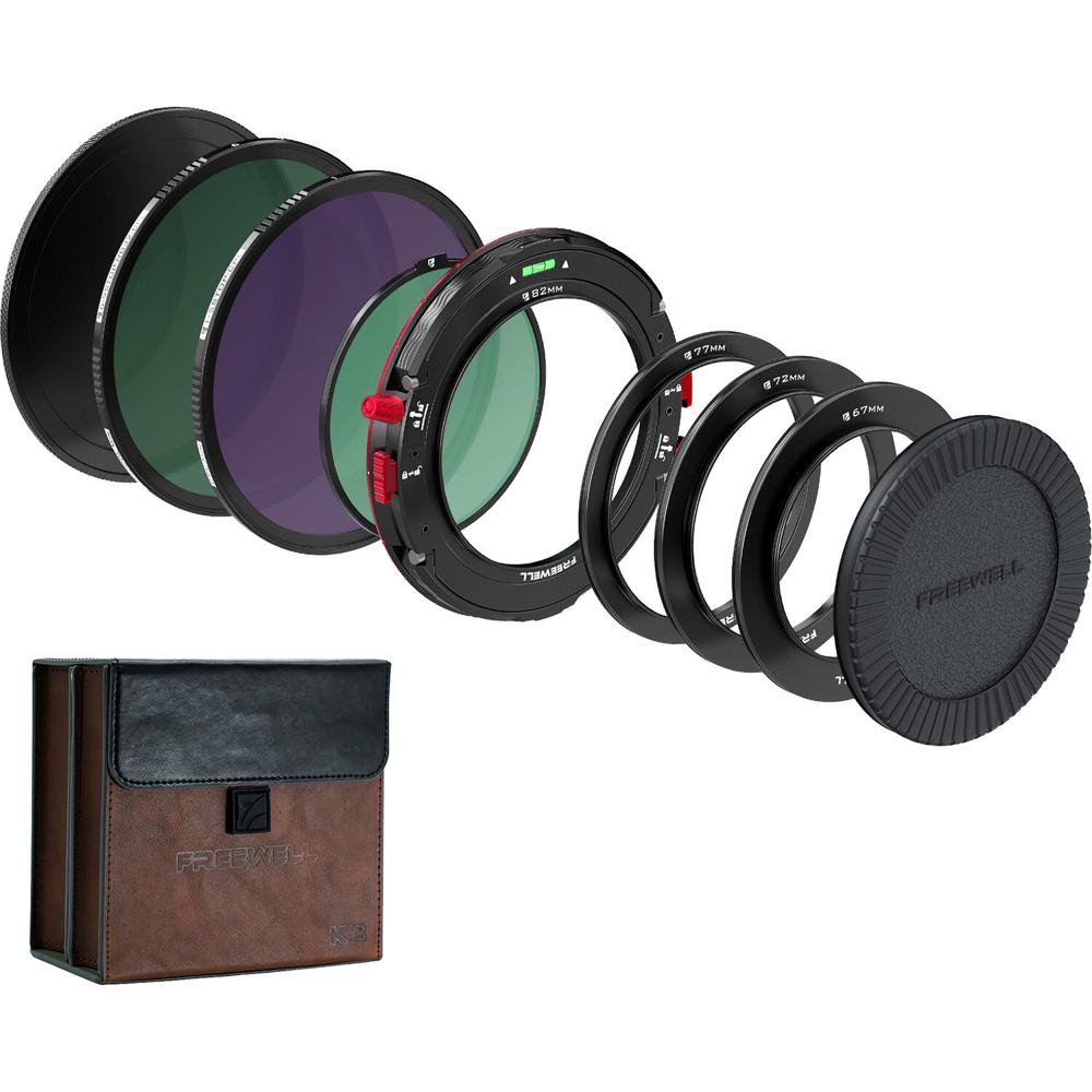 Sistema de Filtros Magnéticos Versátil Freewell K2: Filtros VND/CPL de 1-5 y 6-9 Stops, Soporte Rot