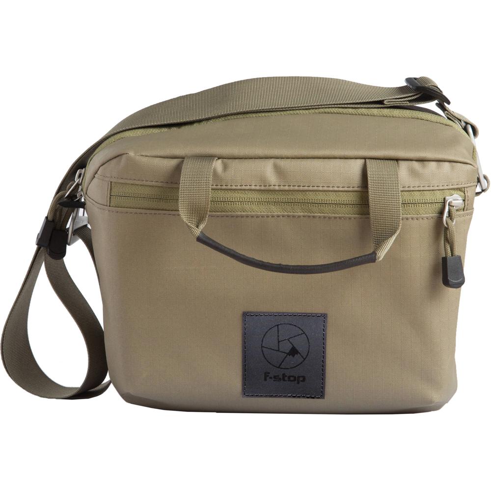 Bolso de Hombro f-stop Kalamaja (Aloe/Verde Oliva) - Capacidad para Cámara Pequeña, 2 Lentes, Flash
