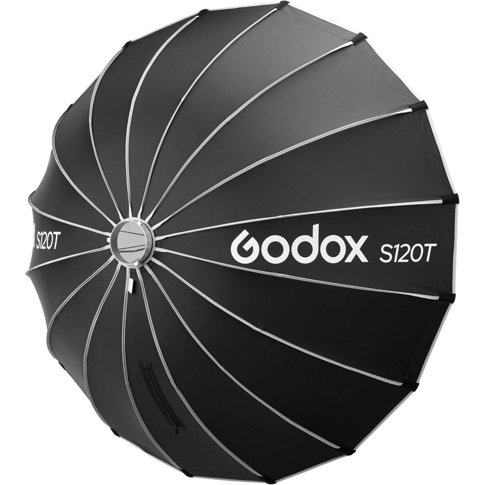 Godox Softbox Umbrella de Liberación Rápida (47.2"") - Luz Suave y Difusa, Diseño Plegable, Difusore
