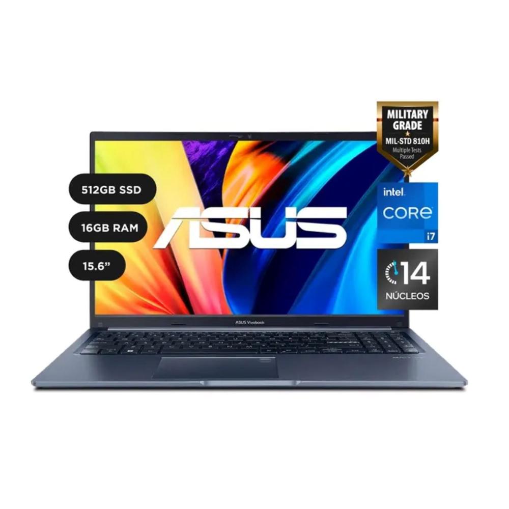 Laptop Asus Vivobook X1502ZA-EJ2466W I7 12700H 16gb 512gb 15.6 FHD Window 11 QUIT BLUE