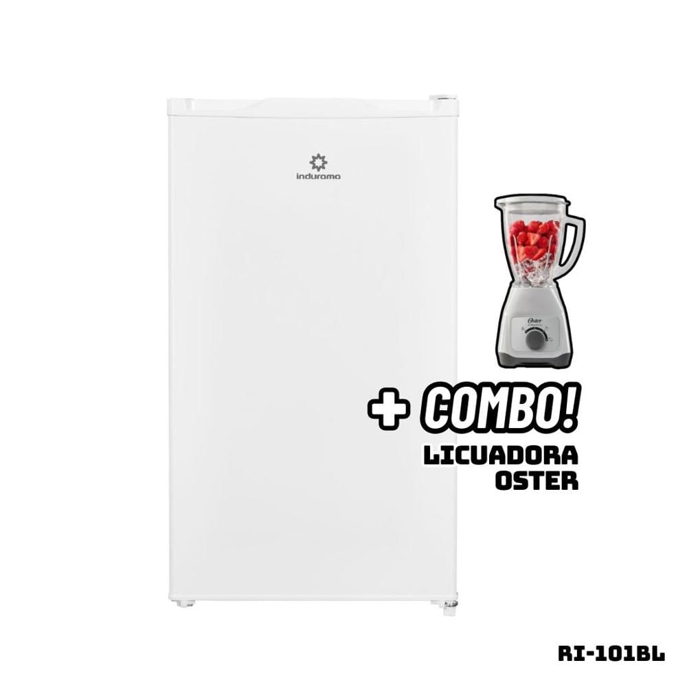 Frigobar INDURAMA 90 L Blanco RI-101BL + Licuadora OSTER Blanco