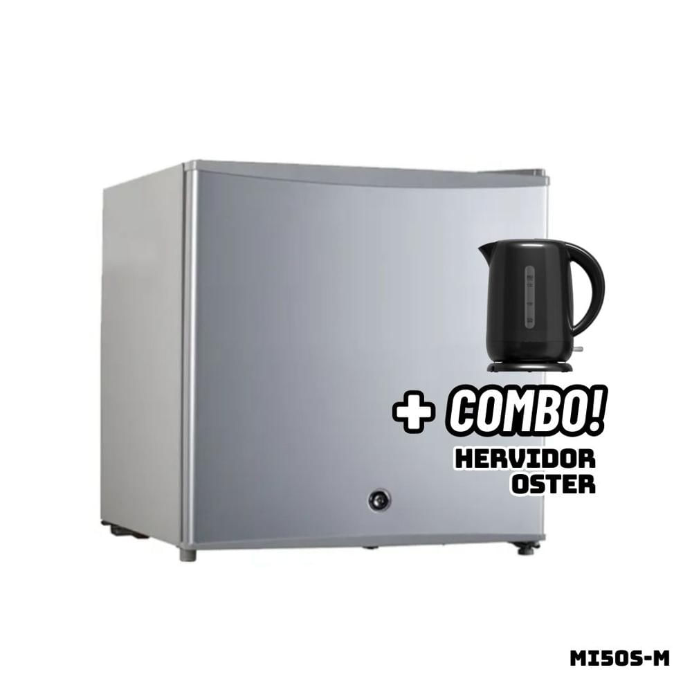 Frigobar BORD 50 L Silver MI50S-M + Hervidor OSTER Negro