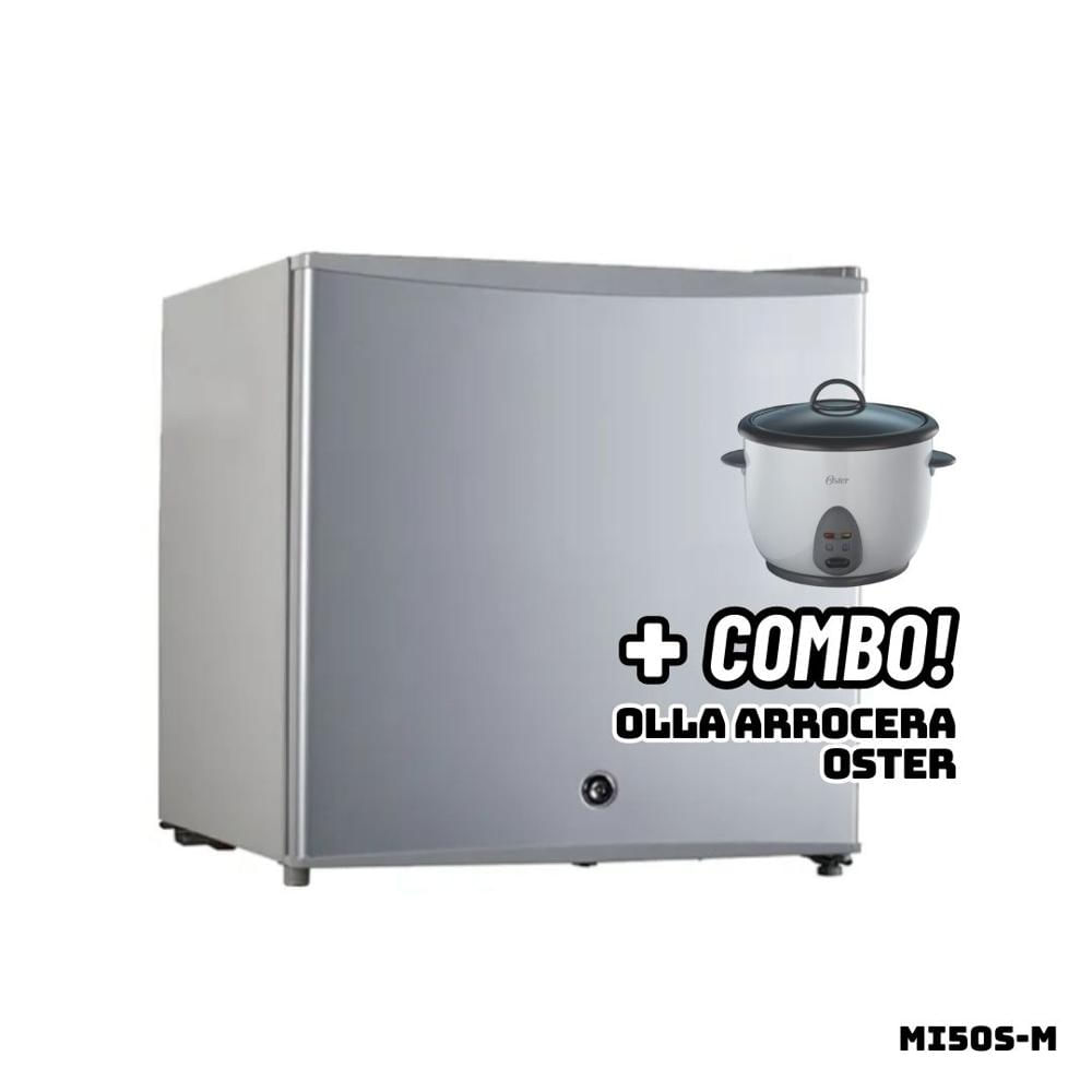 Frigobar BORD 50 L Silver MI50S-M + Arrocera OSTER Blanca