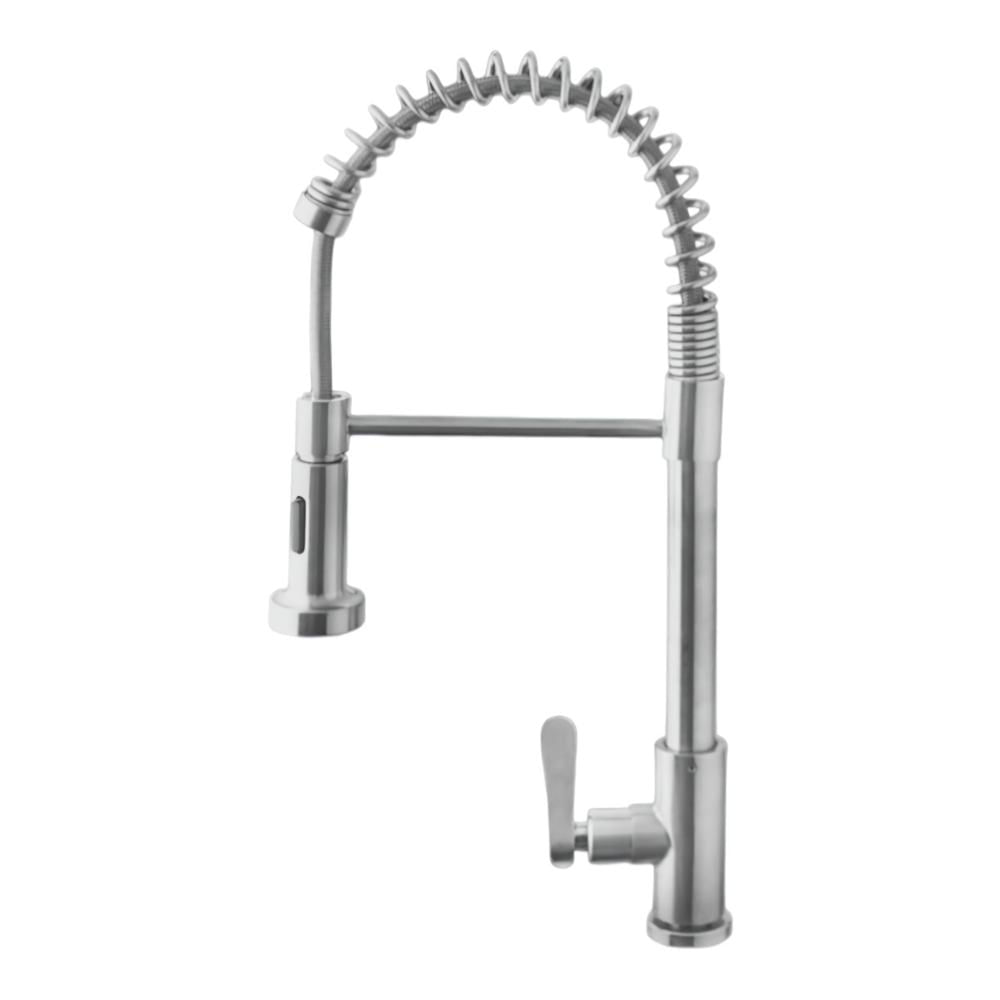 Llave Resorte para Lavadero Flexible Pico Ganso al