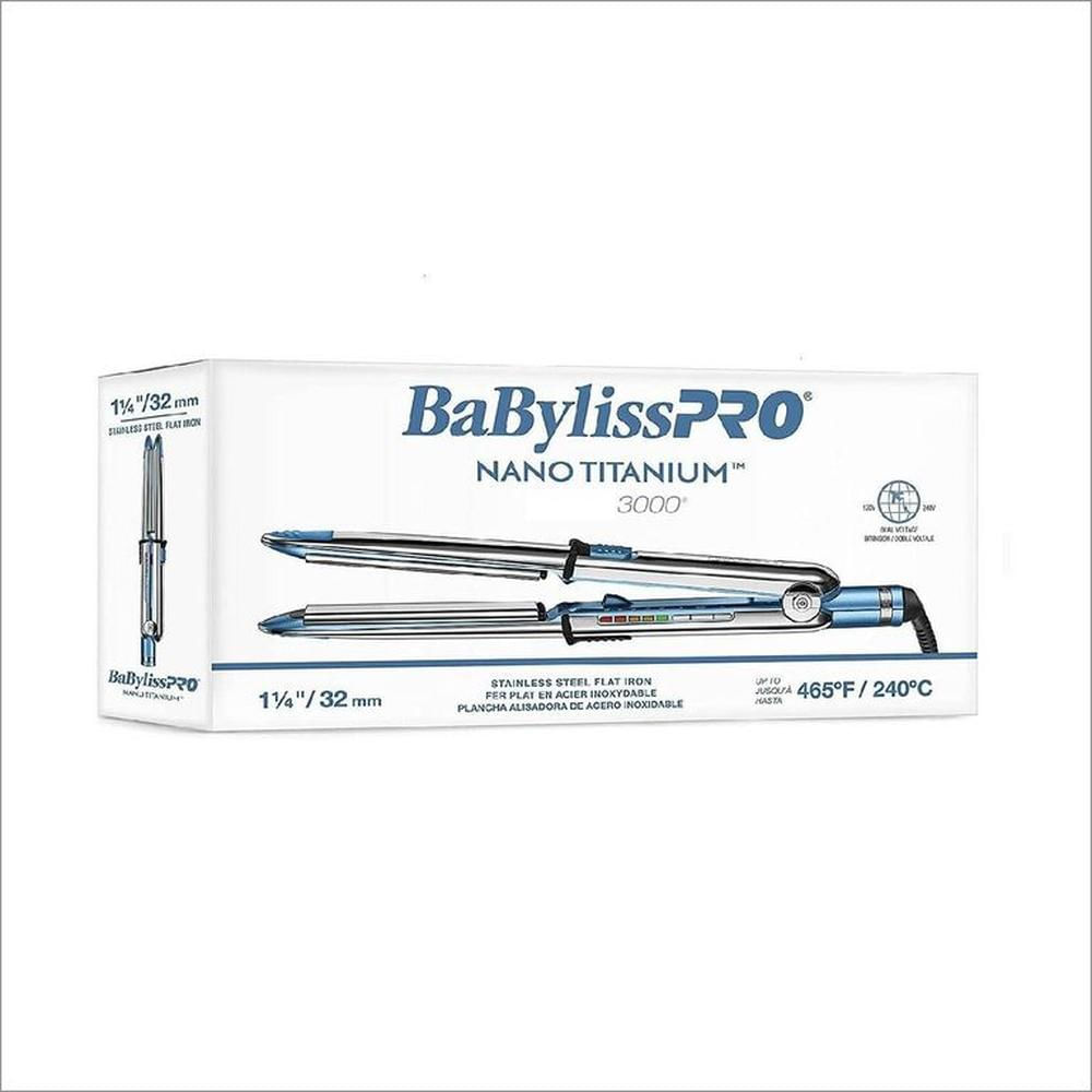 Plancha Alisadora Babyliss Pro Nano Titanium Optima 3000 465°C/240°C.
