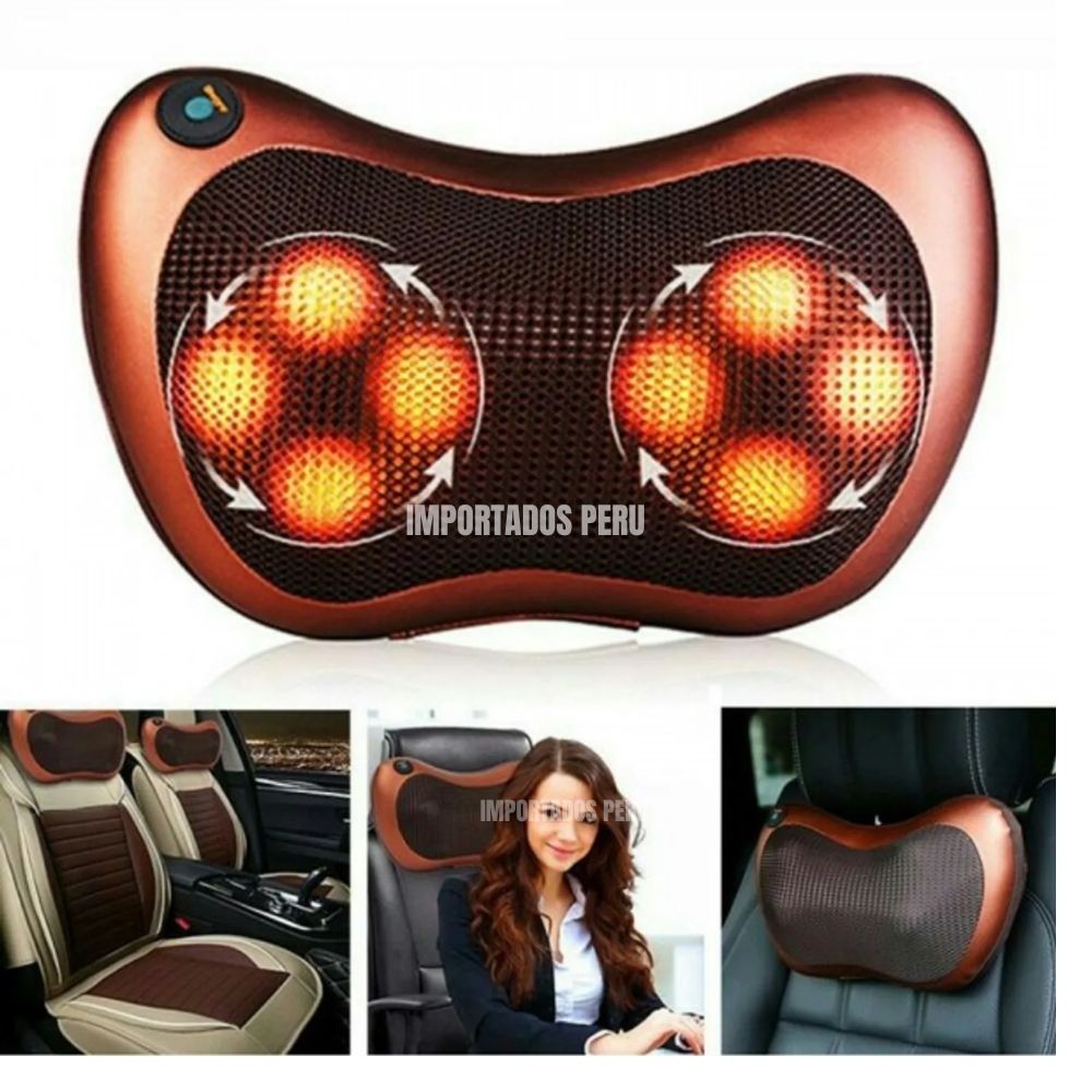 Almohada masajeador cervical shiatsu corporal termoterapia relajante Almohada masajeador cervical shiatsu corporal termoterapia relajante