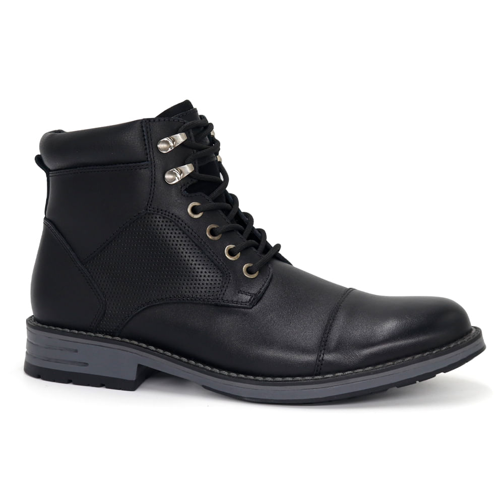 Botin Outdoor Cuero Hombre CONTERS CLQ3-BF-16 NEGRO 38 Botin Outdoor Cuero Hombre CONTERS CLQ3-BF-16 NEGRO 38