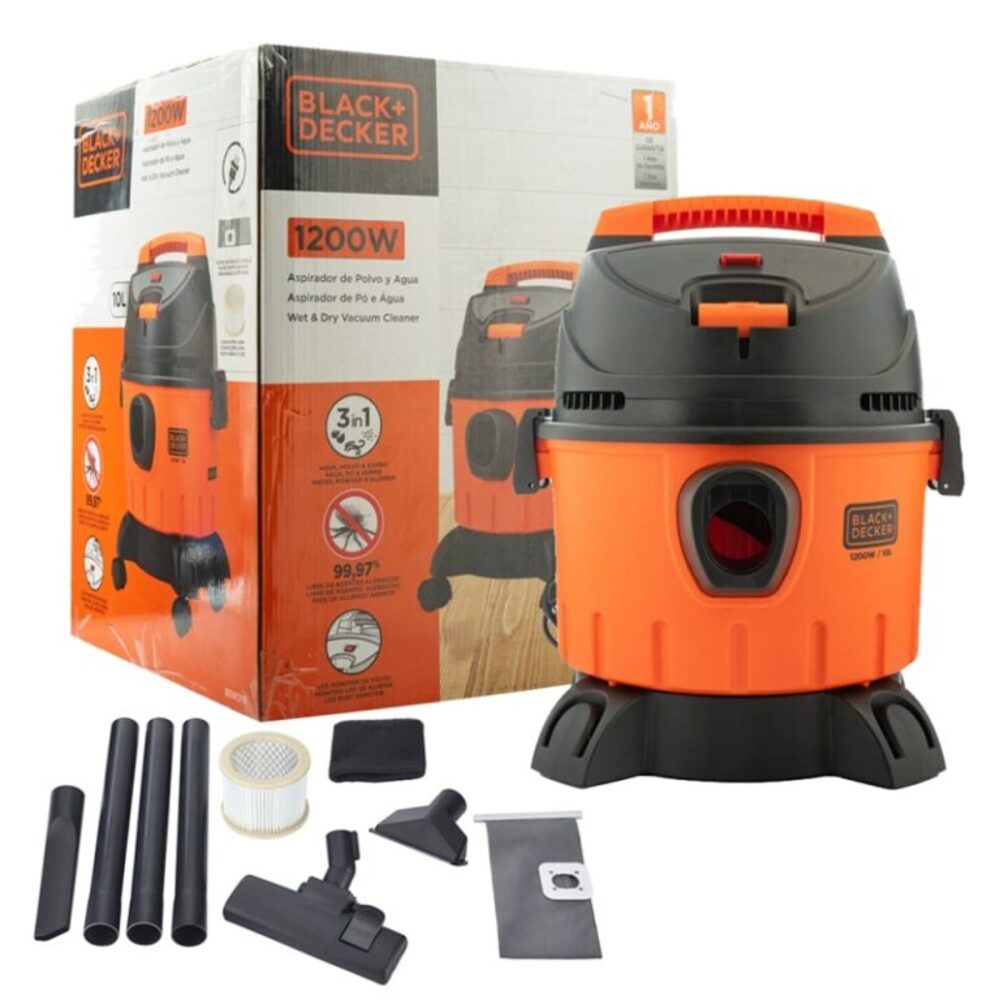 Aspiradora Seco/Húmedo 1200w 10 L Black&Decker - Bdwd10-b2c Aspiradora Seco/Húmedo 1200w 10 L Black&Decker - Bdwd10-b2c