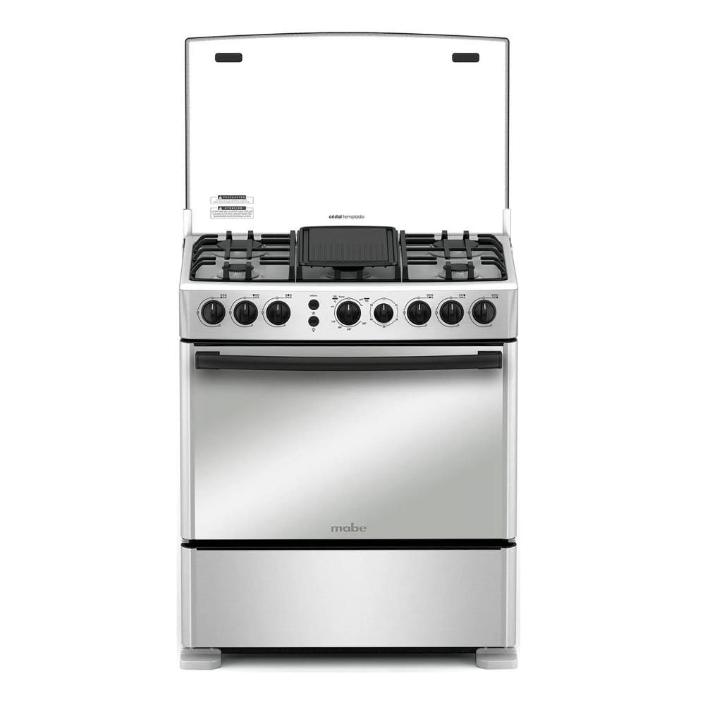 Cocina Mabe CMP3050FX0 a Gas de Pie 6 Quemadores Silver