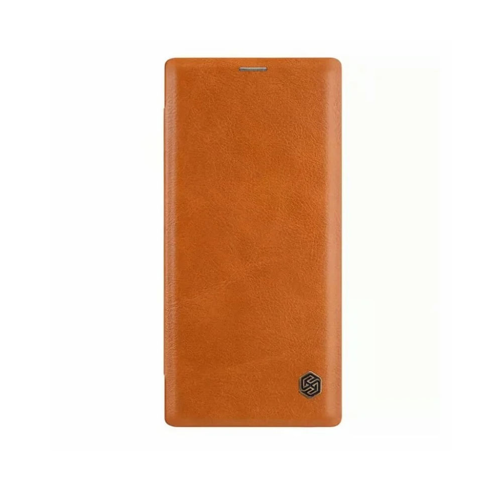 Case Nillkin Qin Pro Leather para Samsung S23 Camel