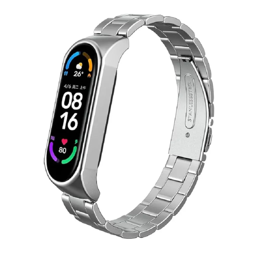 Correa eslabones para mi band 7 dorado