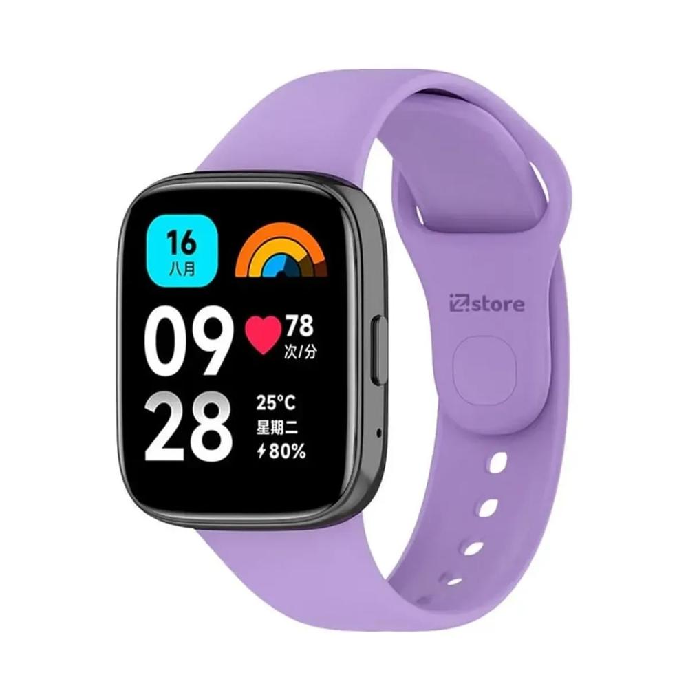 Correa silicona para redmi watch 3 morado