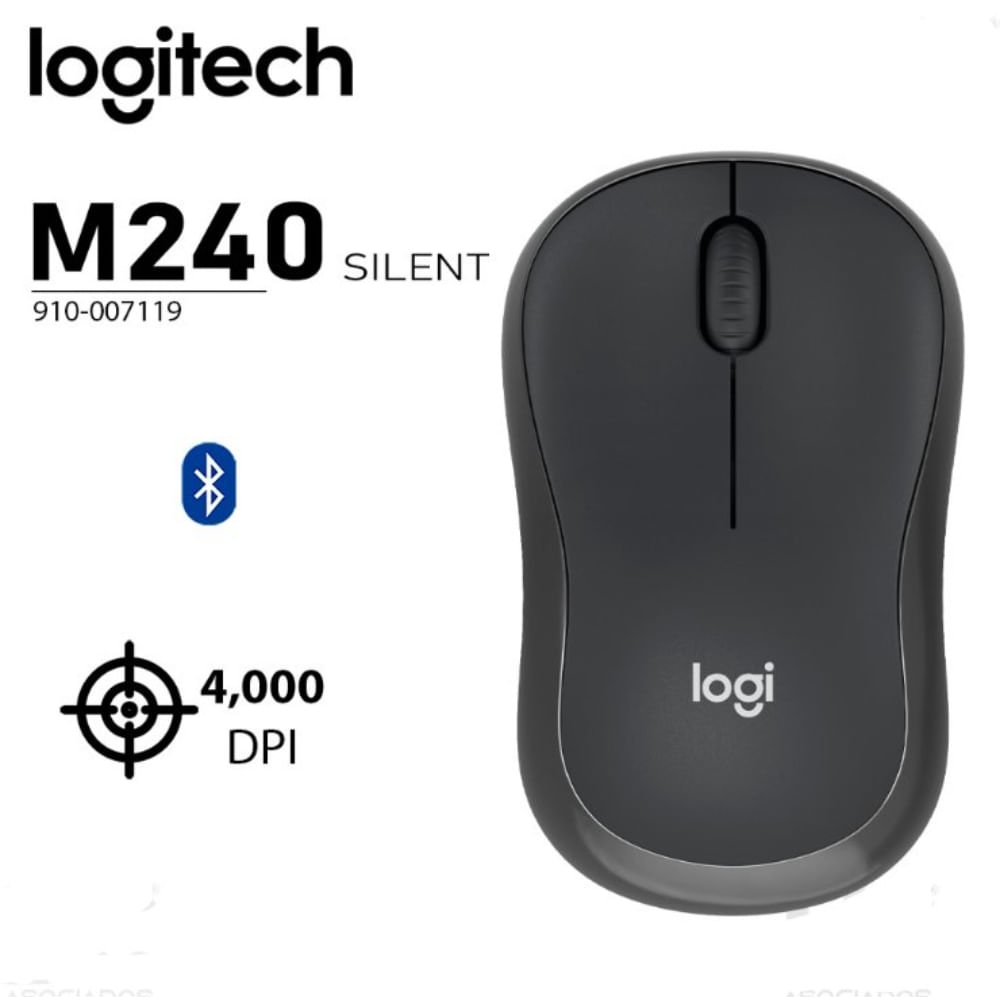 Mouse Logitech M240 Logitech- Grafito Mouse Logitech M240 Logitech- Grafito