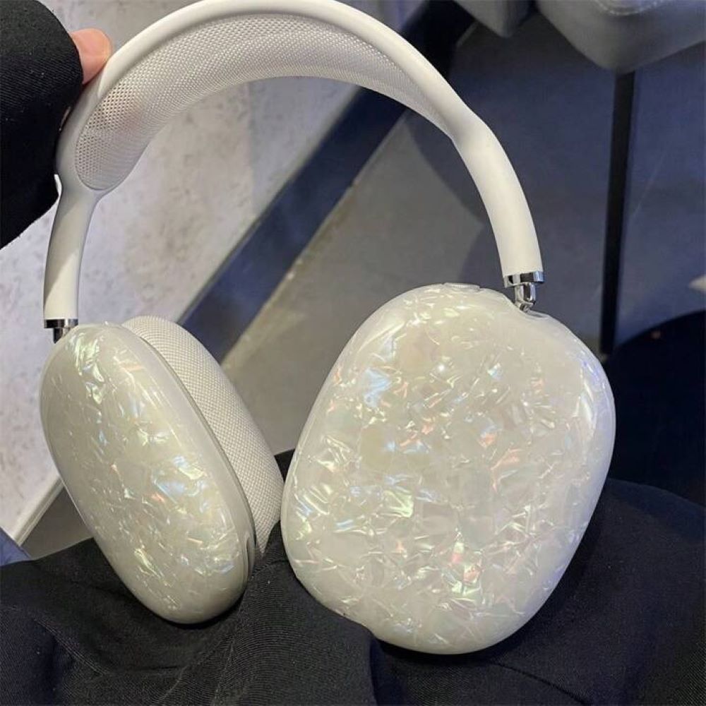 Case protector nacarado para airpods max - perla