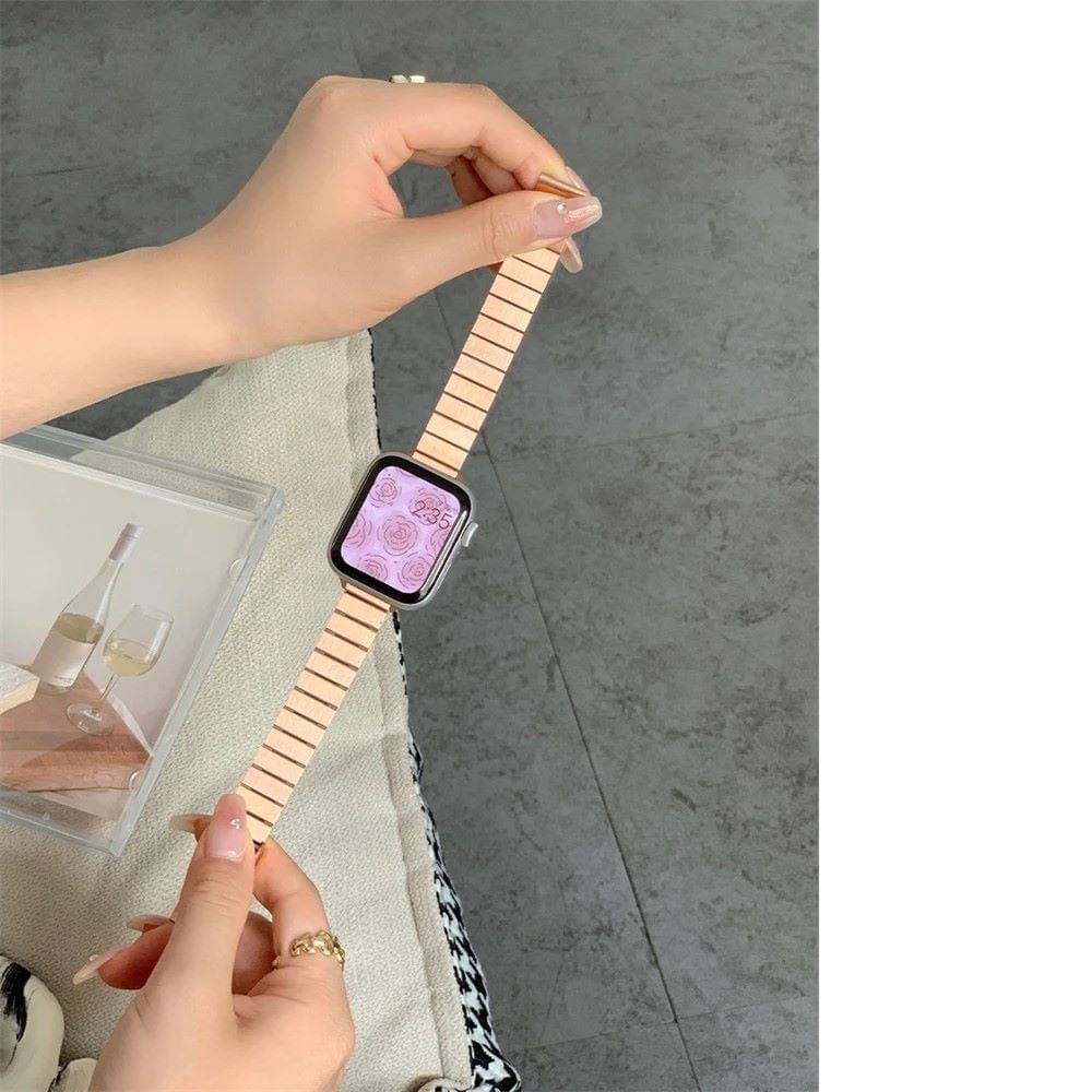 Correa Para Applewatch Y Watch Acero Slim 42-44-45-49mm Oro Rosa Correa Para Applewatch Y Watch Acero Slim 42-44-45-49mm Oro Rosa