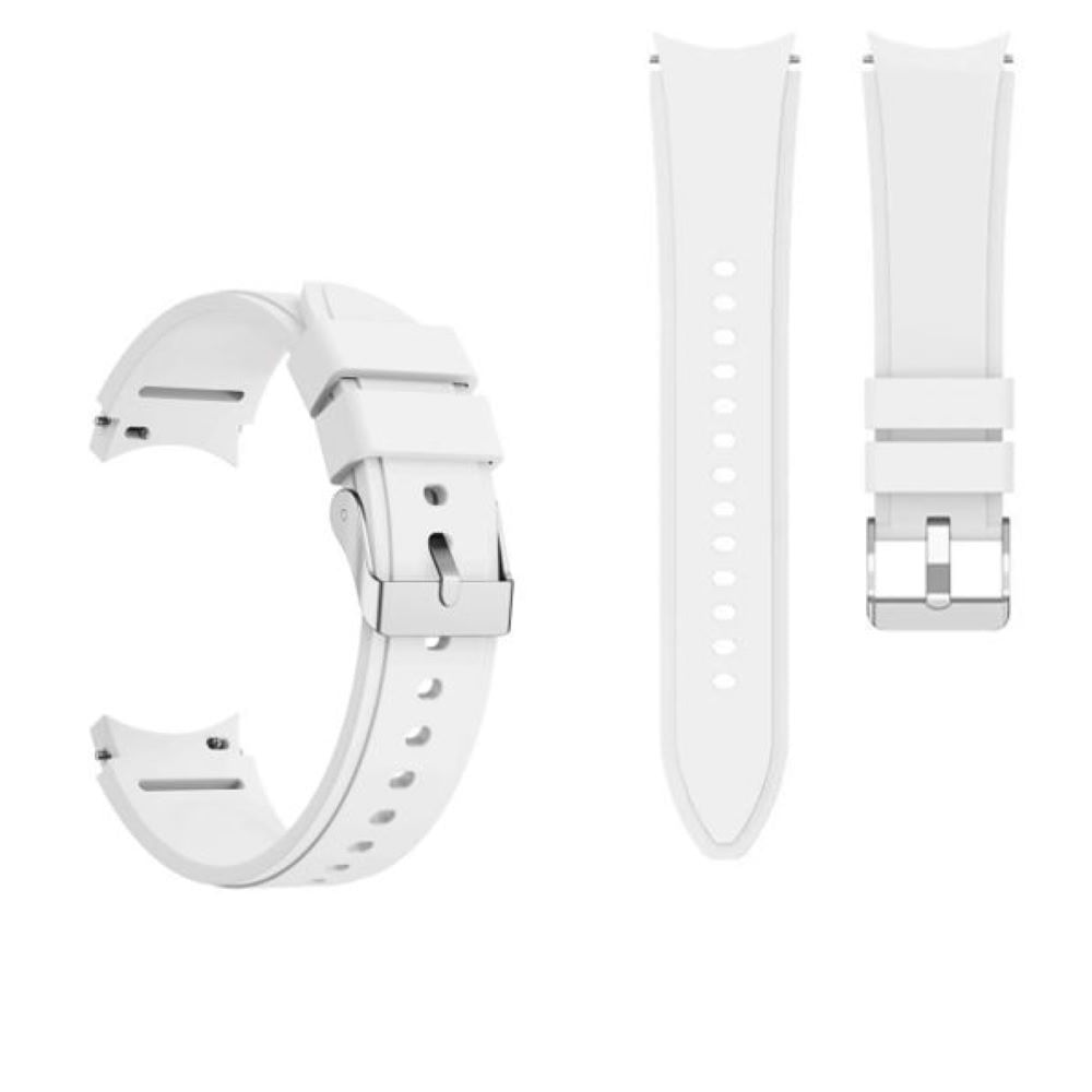 Correa de silicona samsung watch 4-5-5 pro-6-7-fe blanco