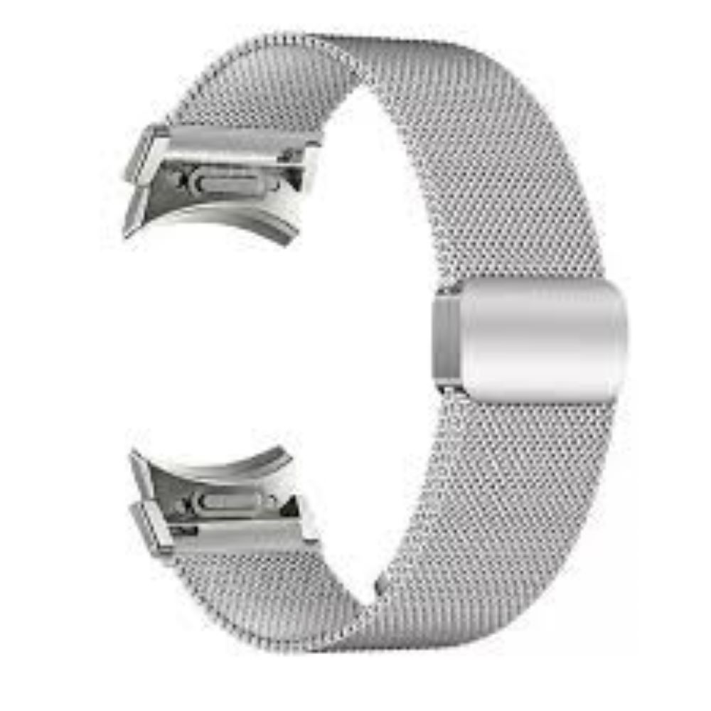 Correa imantada milanese samsung watch 4  5  5 pro  6  7  fe silver