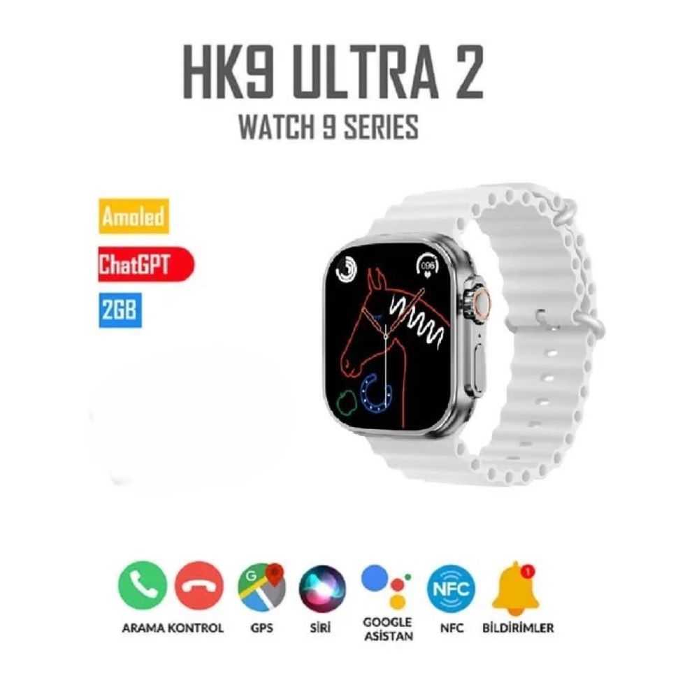 Smartwatch hk9 ultra 2 serie 9 amoled 2gb blanco Smartwatch hk9 ultra 2 serie 9 amoled 2gb blanco