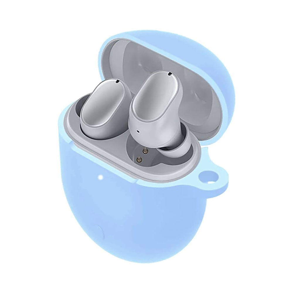 Funda Estuche Case de silicona para Xiaomi Buds 3 Pro Celeste Funda Estuche Case de silicona para Xiaomi Buds 3 Pro Celeste