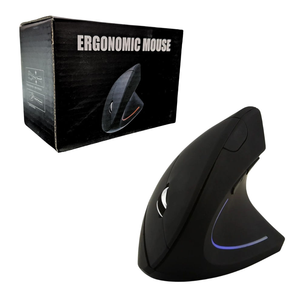 Mouse Ergonomico Inalambrico Vertical con Adaptador JSY-5DW Mouse Ergonomico Inalambrico Vertical con Adaptador JSY-5DW