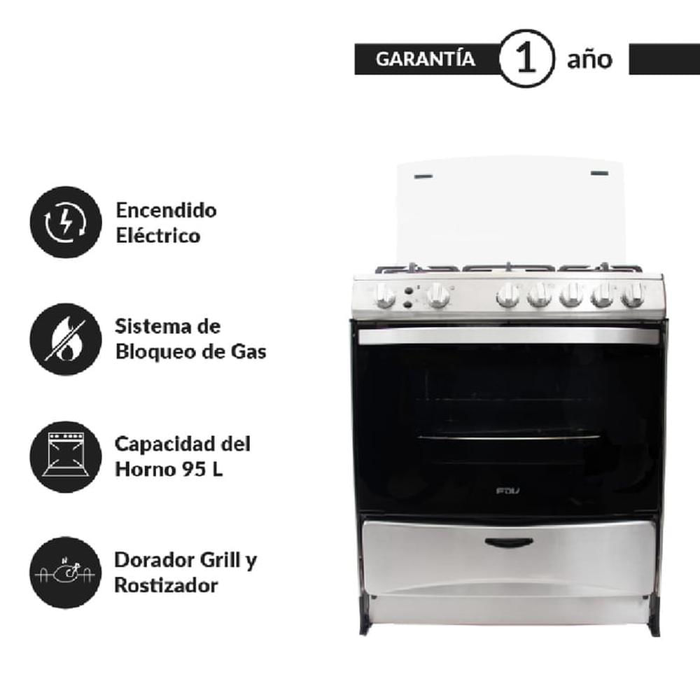 Cocina a pie Expert 76 cm Gas Natural FDV