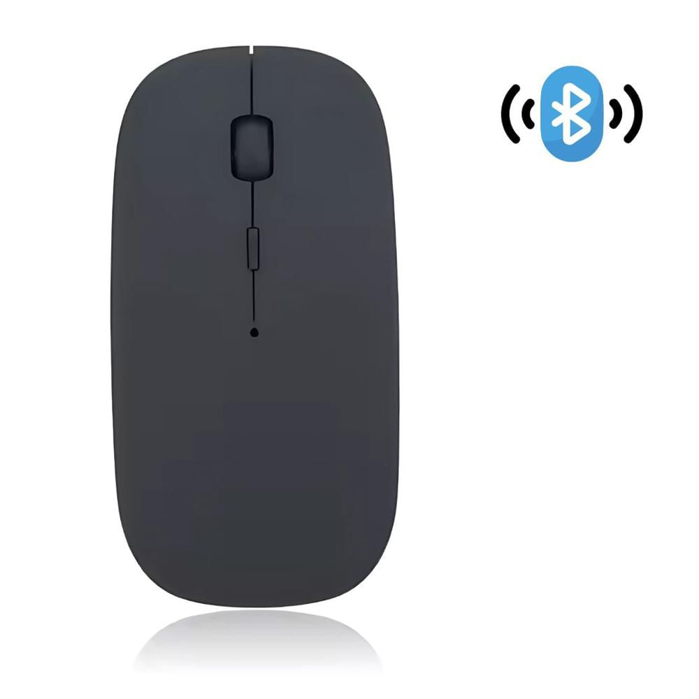 Mouse Óptico Inalámbrico Slim Ergonómico Conectividad Bluetooth Negro Mouse Óptico Inalámbrico Slim Ergonómico Conectividad Bluetooth Negro