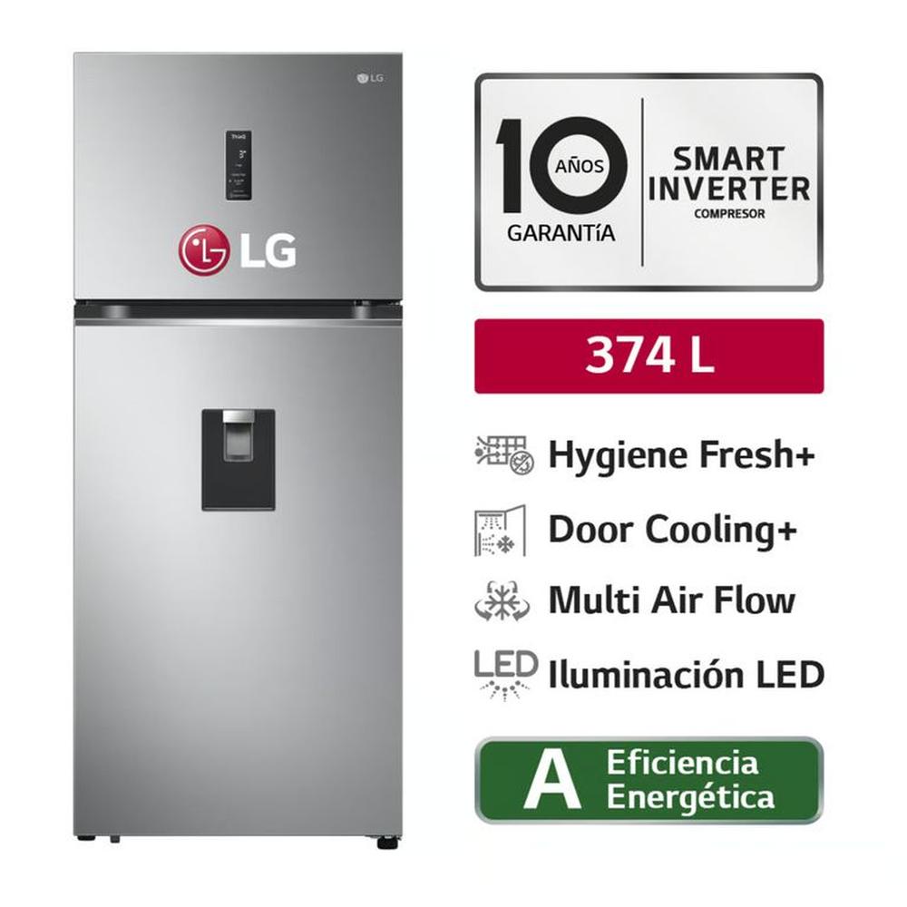 Refrigeradora LG Top Freezer 374 L con DoorCooling GT37SGP