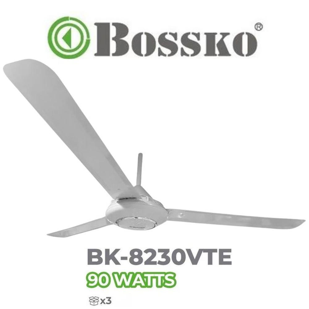 Ventilador de techo Bossko BK-8230VTE – 90 Watts – Blanco