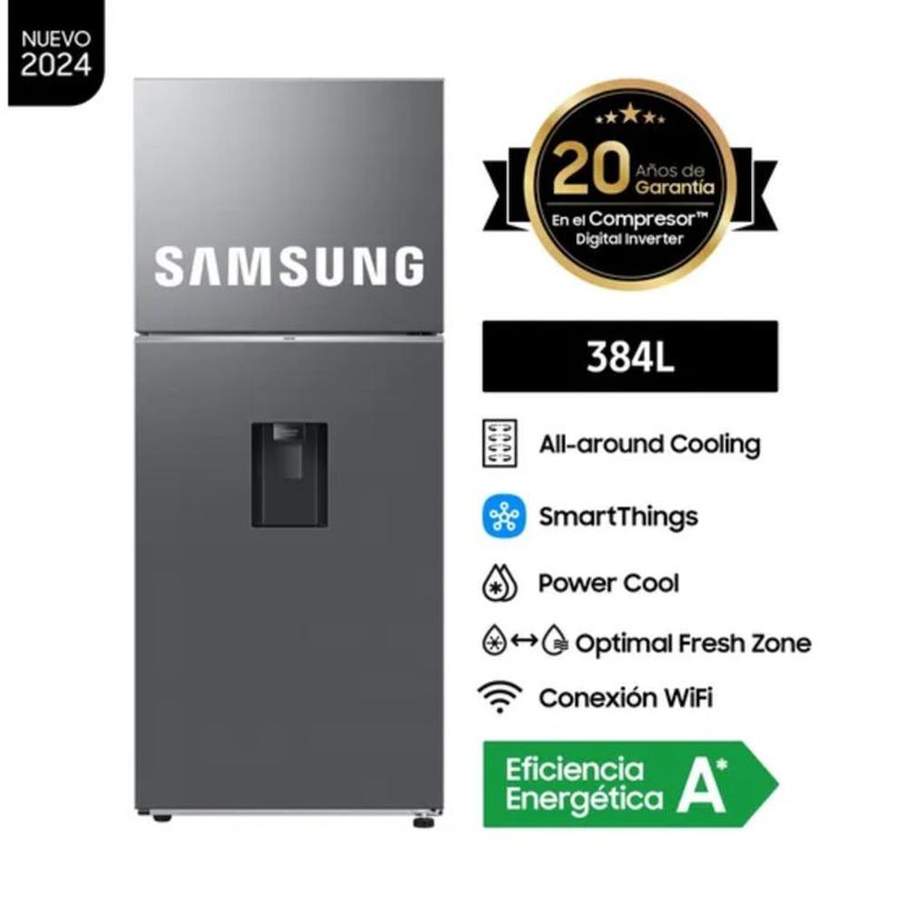 Refrigeradora Samsung Top Freezer 384Lt All Around Cooling RT38DG6730S9PE