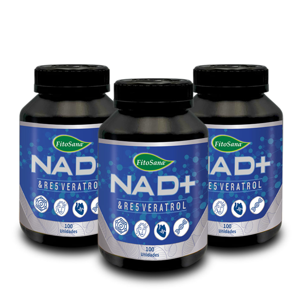 Pack 3 Nad+ & Re5veratrol Fitosana - Capsulas 100u