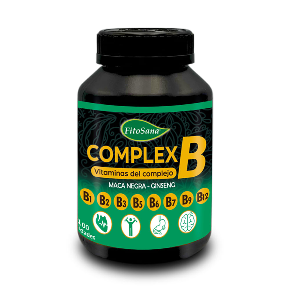 Complex B con Maca Negra y Ginseng Fitosana - Capsulas 100u