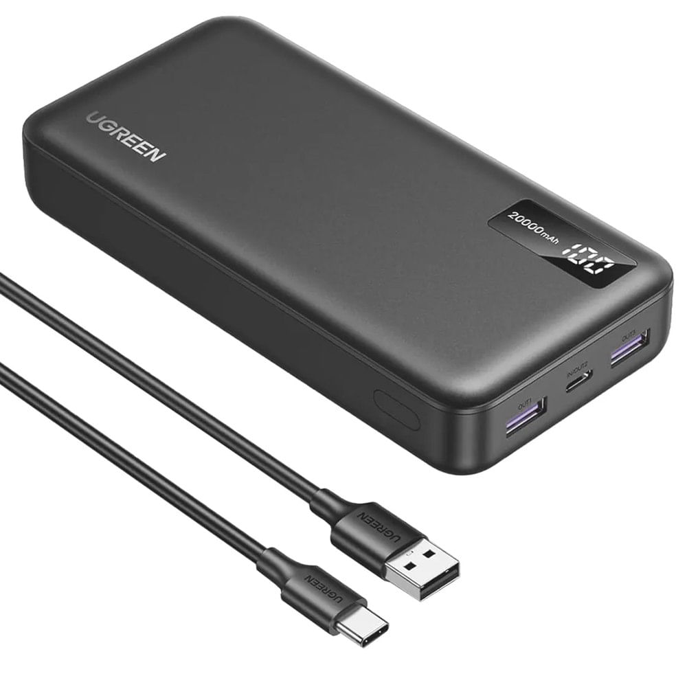 Power Bank Ugreen 20.000mah Usb 22.5w Tipo C 20w pd Carga Rapida