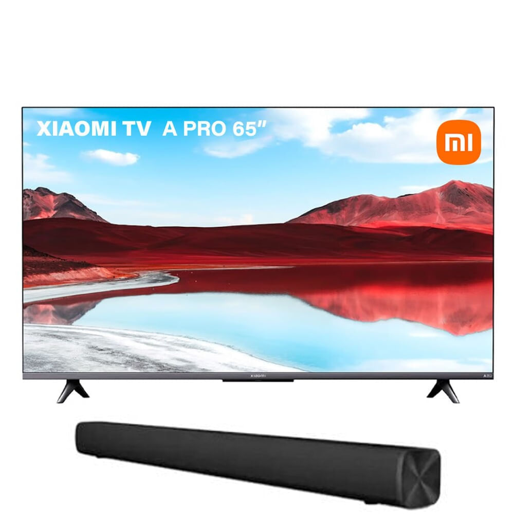 Combo Tv Xiaomi QLED 65"" Smart Ultra HD 4K A PRO 2025 L65MA-SPH + Soundbar Xiaomi MDZ-34-DB