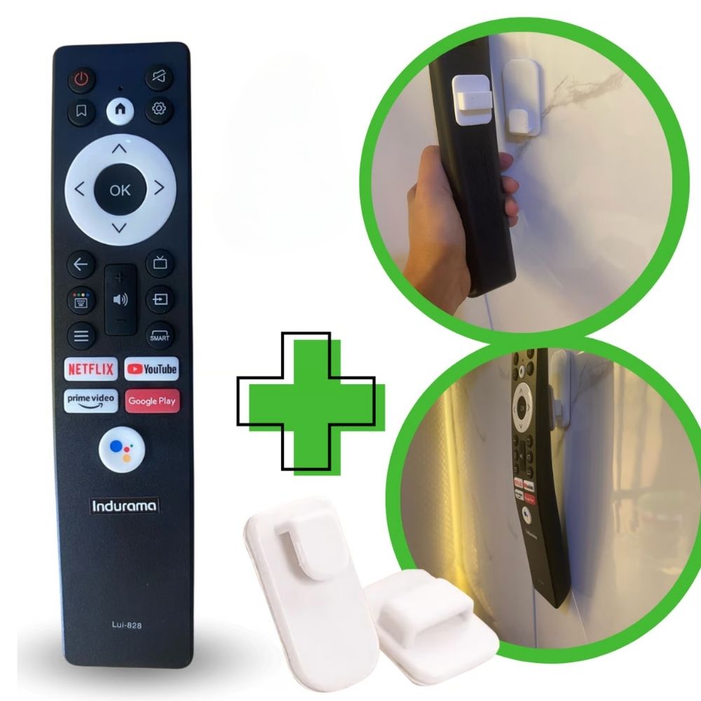 Control Remoto Compatible Para Tv Indurama Smart 4k + Soporte