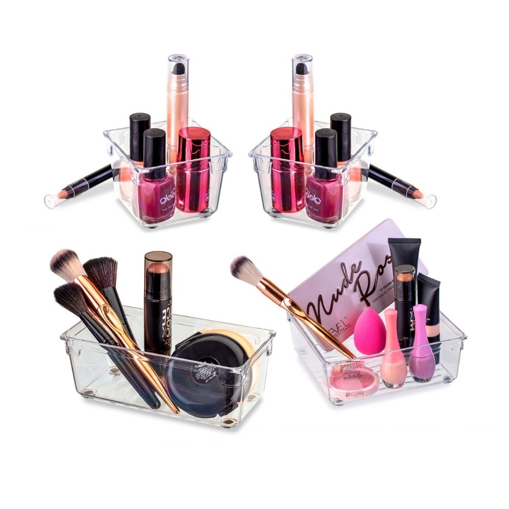 Set Organizador de Baño Smart Box 4 Piezas Rey