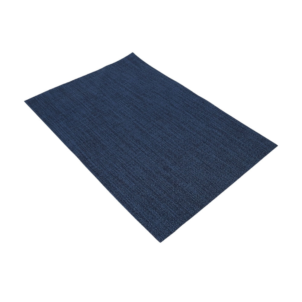 Individual PVC Tejido Azul 30x45cm Orange