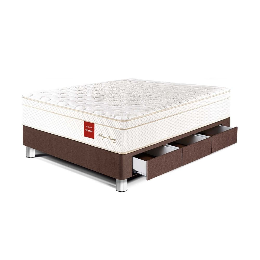 Cama Royal Prince Cajones 1.5 plazas Chocolate Paraiso