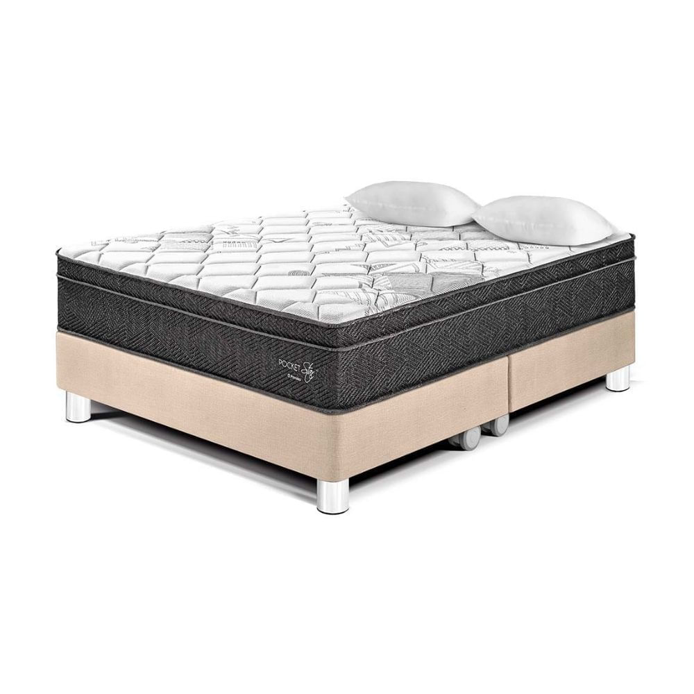 Cama Pocket Star King Champagne Paraiso